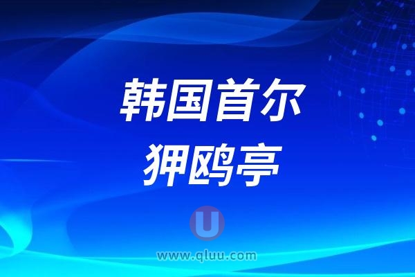 韩国首尔狎鸥亭技术好皮肤科名单出炉！美乐/爱妮/Oganacell等